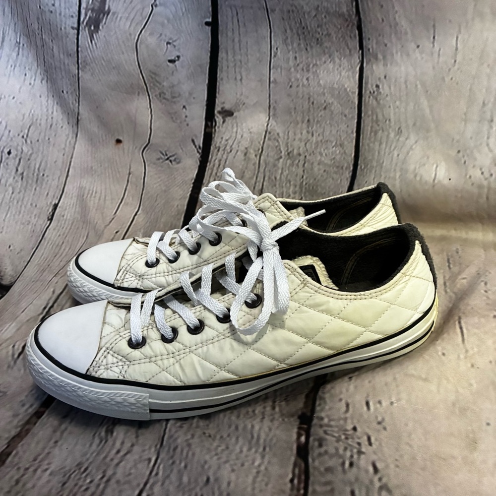 Converse Chuck Taylor All Star Unisex Quilted Off White Low Top‎ Sneakers M8 W10